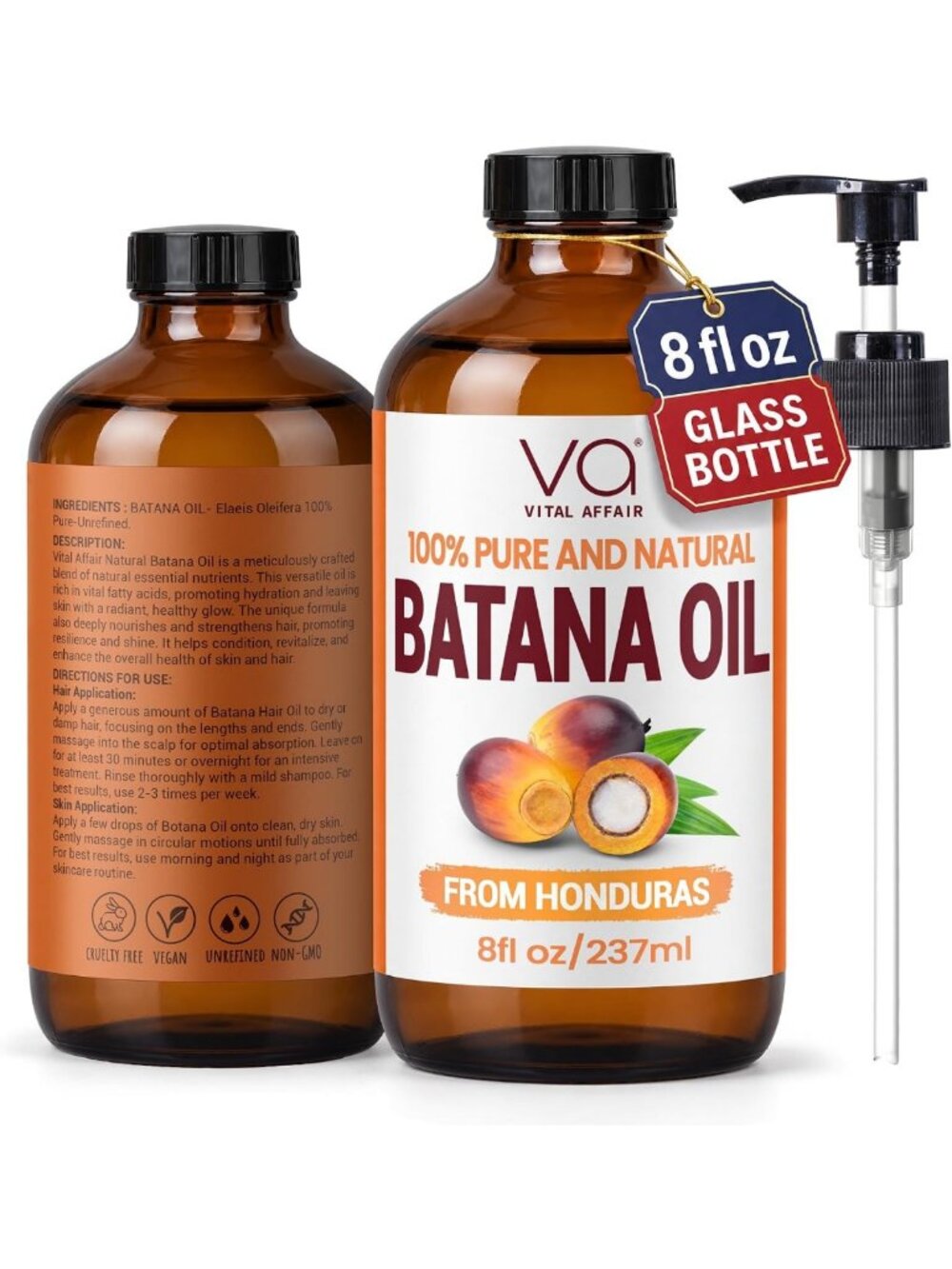 Hair Growth Oil 8 Fl Oz - Strengthen & Shine for Healthy, Gorgeous Hair